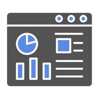 Website Dashboard Vector Icon Style