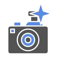 Flash Camera Vector Icon Style