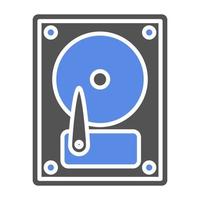 Hard Disk Vector Icon Style