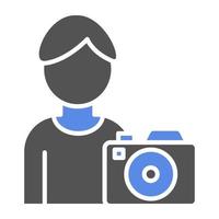 Cameraman Vector Icon Style