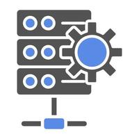 Database Settings Vector Icon Style