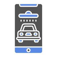 Car Wash App Vector Icon Style