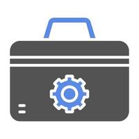 herramienta caja vector icono estilo