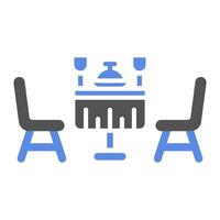 Food Table Vector Icon Style