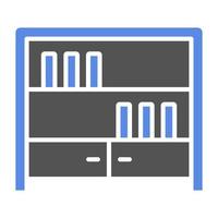 Bookshelf Vector Icon Style