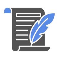 Ink And Quill Vector Icon Style