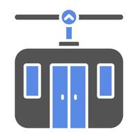 Cable Car Vector Icon Style