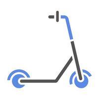 Kick Scooter Vector Icon Style