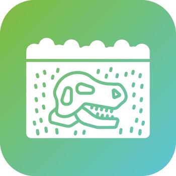 Fossils Vector Icon Style