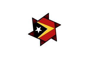 East Timor flag icon, illustration of national flag design with elegance concept vector