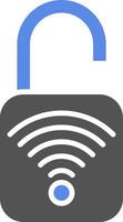 Open Smart Lock Vector Icon Style