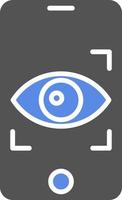Mobile Retina Scan Vector Icon Style