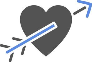 Heart Arrow Vector Icon Style