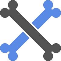Crossbones Vector Icon Style