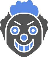 de miedo payaso vector icono estilo