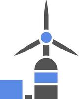 Wind Turbine Vector Icon Style