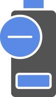 eliminar batería vector icono estilo