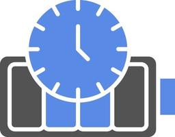 Battery Duration Vector Icon Style