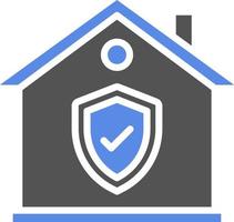 hogar seguridad vector icono estilo