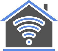 hogar Wifi vector icono estilo