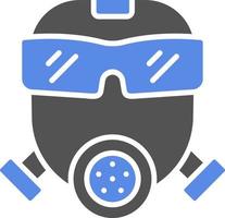 Gas Mask Vector Icon Style