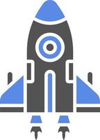 Spaceship Vector Icon Style