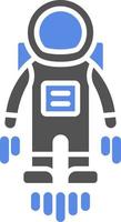 Astronaut Flying Vector Icon Style