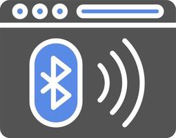 Bluetooth vector icono estilo