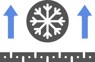 a prueba de nieve tela vector icono estilo