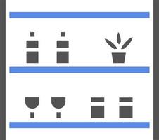 Store Shelfs Vector Icon Style