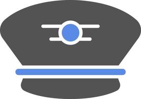 Captain Cap Vector Icon Style