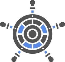 Ship Wheel Vector Icon Style