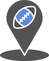 Rugby Location Vector Icon Style