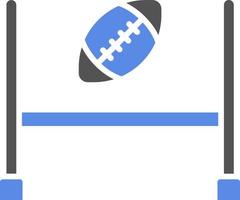 Rugby Goal Vector Icon Style