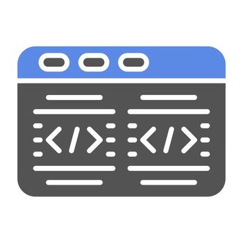 Code Vector Icon Style