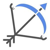 Bow And Arrow Vector Icon Style