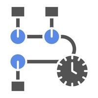 cronología vector icono estilo