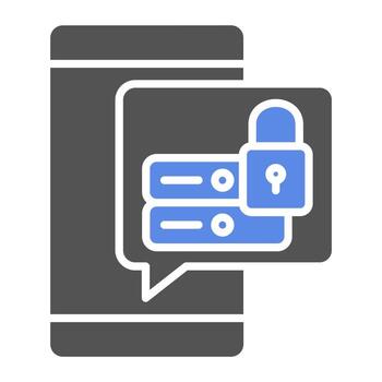 Data Security Vector Icon Style