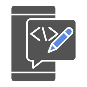 Edit Code Vector Icon Style