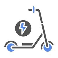 patada scooter vector icono estilo