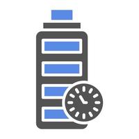 Battery Duration Vector Icon Style