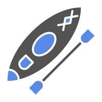 Canoeing Vector Icon Style