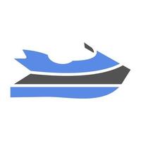 Jet Skiing Vector Icon Style