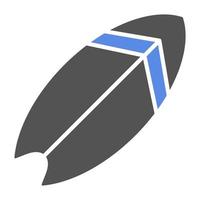 Surfboard Vector Icon Style