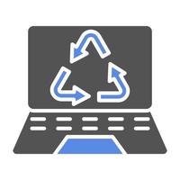 Electronics Recycling Vector Icon Style