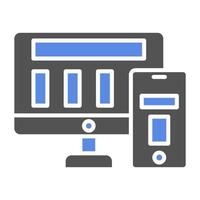 Responsive Design Vector Icon Style