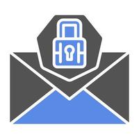 Email Security Vector Icon Style