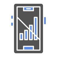 Signal Cellular Off Vector Icon Style