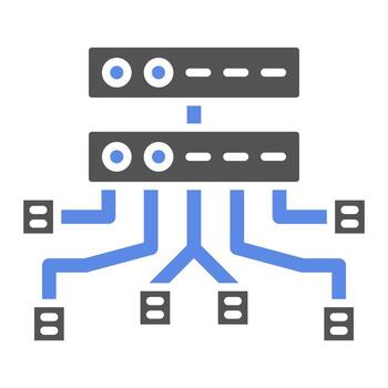 datos estructura vector icono estilo