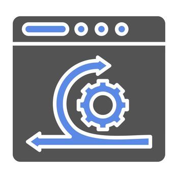ágil software desarrollo vector icono estilo